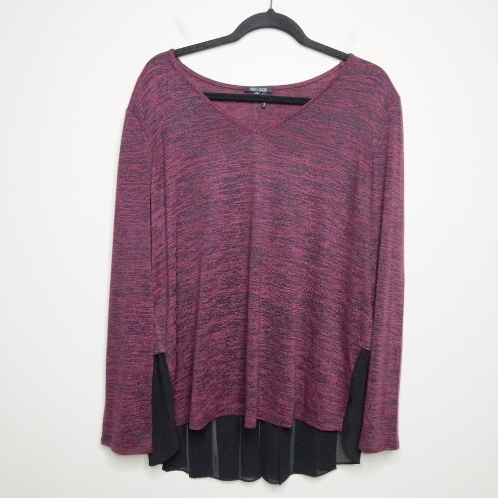 Nic + Zoe Party in the Back Top - Size XXL - NWT